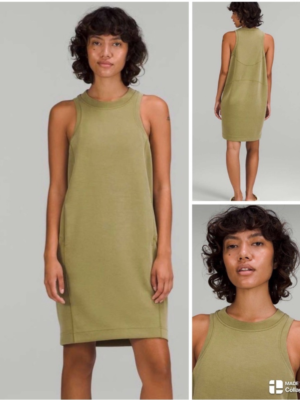 Lululemon Olive Softstreme Back in Action Dress